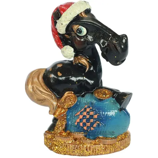 Сувенір Horse 7 см мікс золото/чорний в ящ. 2 види (520371)