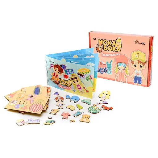 Развивающая игрушка "Мока Бока Отдых" PuzzleOK Puz-88893, 59 деталей - фото 1