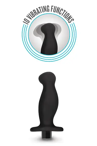 Стимулятор простати Anal Adventures Platinum Vibrating 2, 10.7 см чорний - фото 2