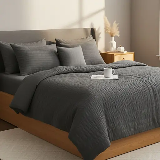 Комплект постільної білизни Ideia Cloud Dream полуторний (8-36028_т/сірий)