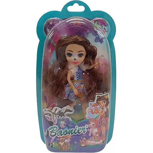 Детская игрушечная Кукла Baobier Bambi JJ8572-15 Brown 15 см шарнирная - фото 1