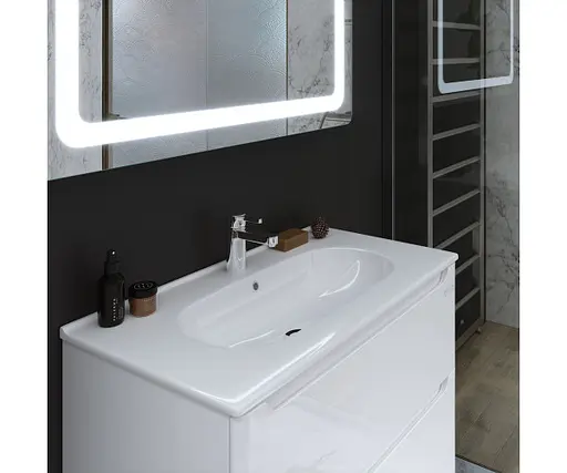 Тумба підвісна Sanwerk Вега Air 81 Білий з умивальником Клеа (MV0000814) Білий - фото 3