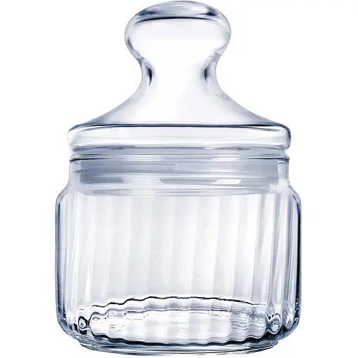 Банка Luminarc Club Striped скляна з кришкою 0.5 л (V9601)