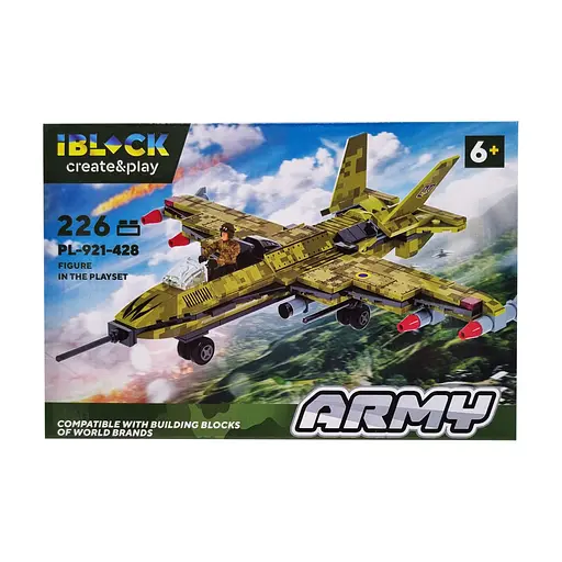 Конструктор IBLOCK Армія, PL-921-428, 205-227 деталей, (В асортименті)