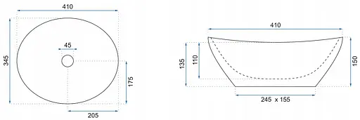 Умивальник Rea Sofia aiax marmur накладний REA-U6597, Білий - фото 6