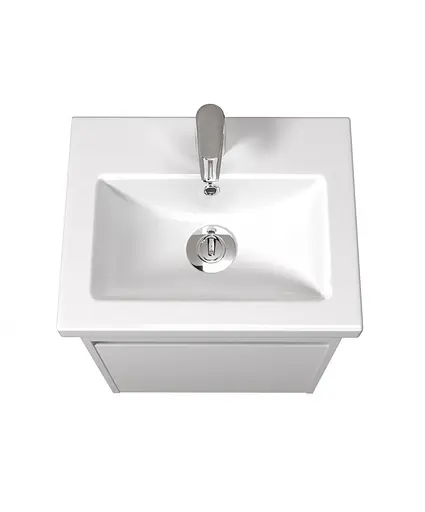 Тумба Мойдодир Сіті 50-А з умивальником Como 50 Білий підвісна Білий - фото 4