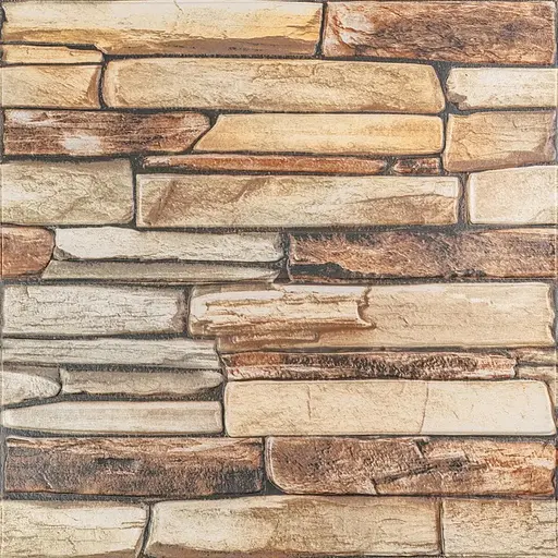 Панель стінова 3D Wall Sticker 680х680х4 мм коричневий сланець SW-00002002 - фото 1