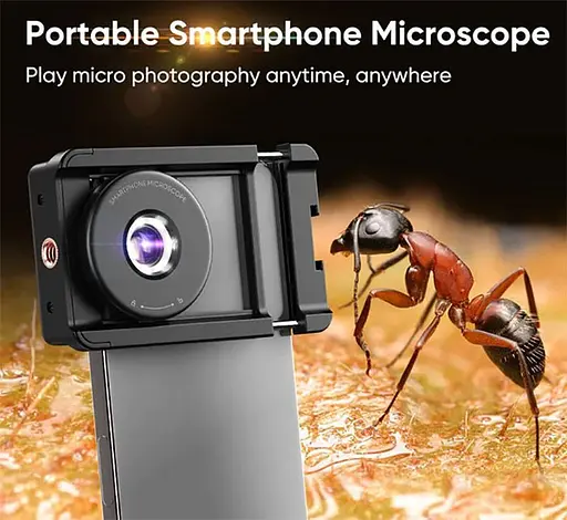 Мікроскоп для телефону Apexel MS009 HD Portable 100X Smartphone Microscope (APL-MS009) [84364] - фото 7