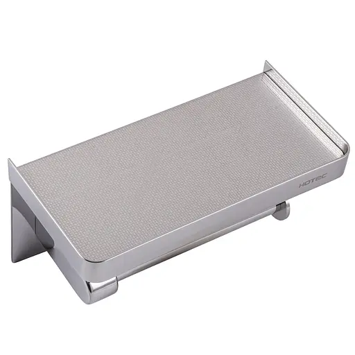 Тримач туалетного паперу HOTEC 16.643 з поличкою з нержавіючої сталі для ванної кімнати хромований - фото 5