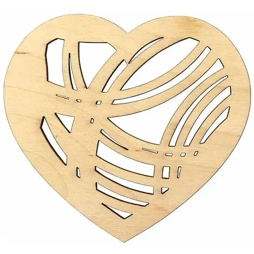 Заготовка Rosa Talent Декоративне серце 1 фанера 9.2х10 см 4 шт