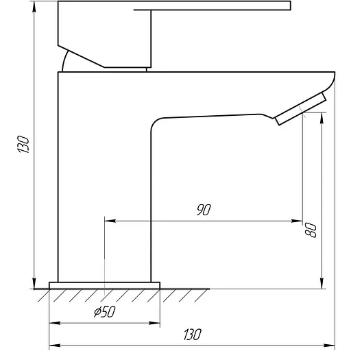 Змішувач для раковини TOPAZ BARTS TB 07201-H36 - фото 4