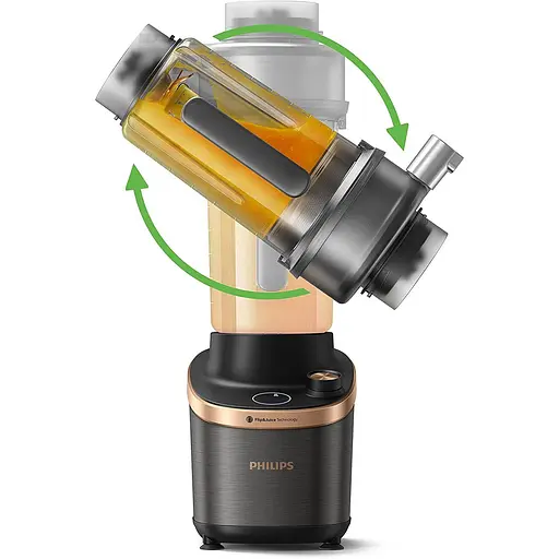 Блендер Philips Flip&Juice стационарный 1500 Вт медно-черный (HR3770/00) - фото 8
