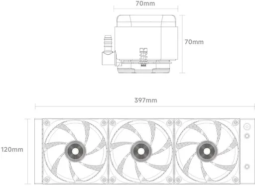 СВО OCYPUS IOTA L36 360мм WH (IOTA-L36-WH3ANWNN00X-GL) - фото 8