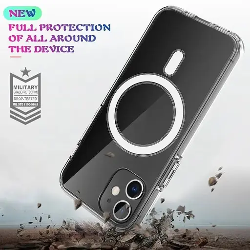 Чохол-накладка DK для Apple iPhone 12 / 12 Pro SGP MagSafe Composite (clear) - фото 10