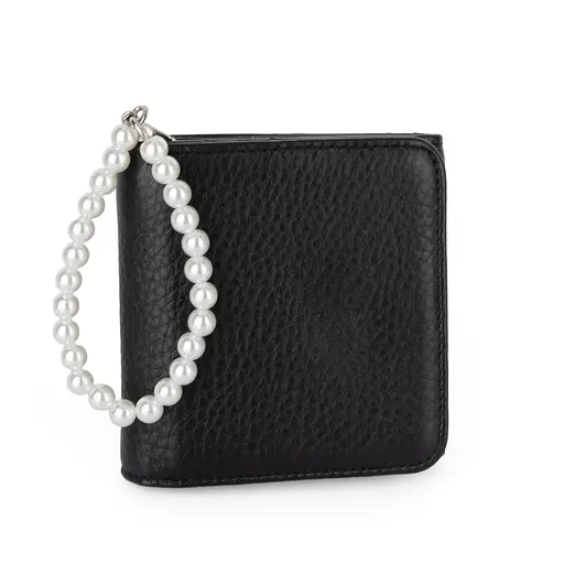 Гаманець жіночий маленький шкіряний Fuerdanni 1831-166 чорний - фото 1