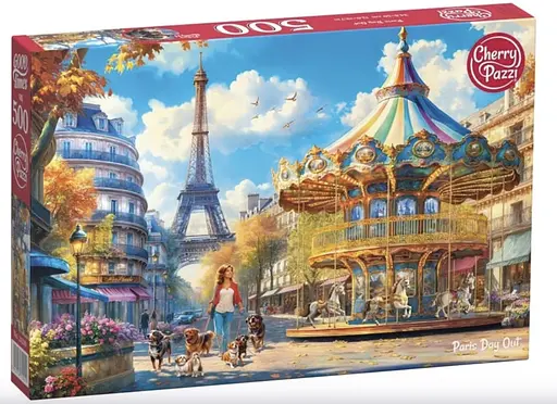 Пазли CherryPazzi Прогулянка Парижем, 500 елементів, 34.5x50 см, 20210