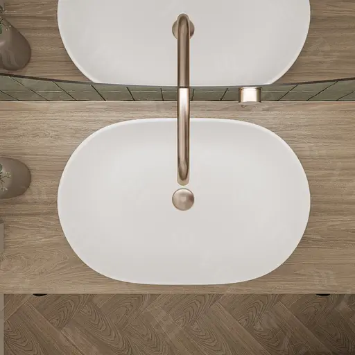 Умивальник VBI Andria white накладний VBI-011700, Білий - фото 5