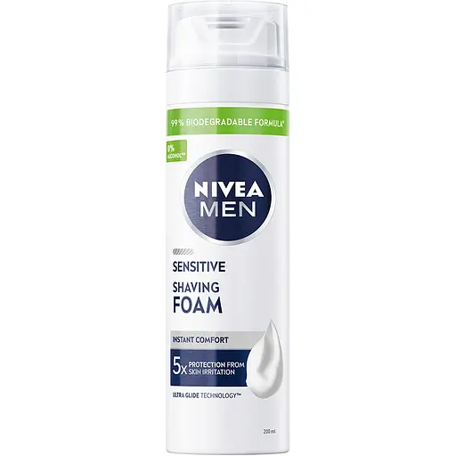 Піна для гоління NIVEA MEN для чутливої шкіри 200 мл - фото 1