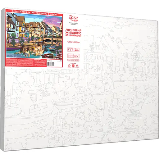 Картина за номерами Rosa Start Colorful Сity 35x45 см - фото 2