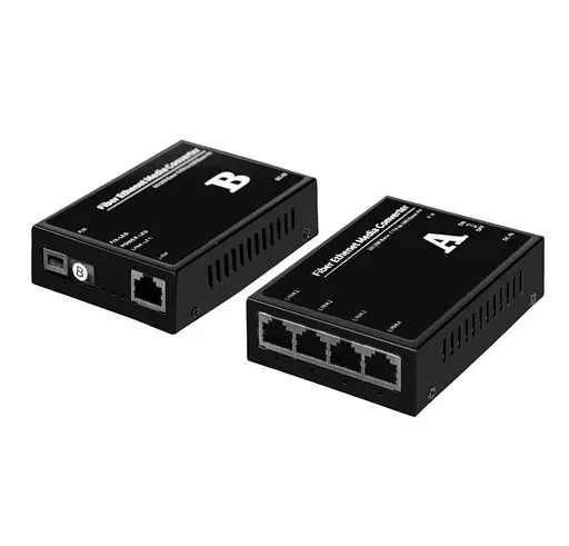 Медиаконвертер пара Green Vision GV1004G F/X-20KM A (1000 МБ/с) + GV1001F F/X-20KM B (1000Мб/с) - фото 1