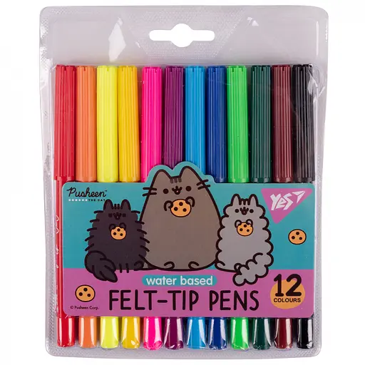 Фломастери Yes Pusheen Friends 12 кольорів
