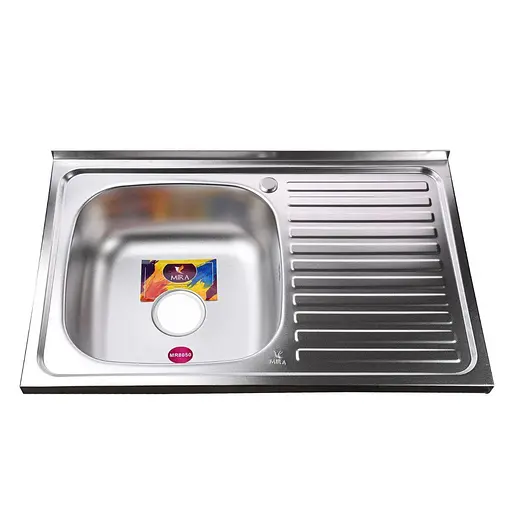 Мойка кухонная Mira MR 8050 LD Decor Left прямоугольная 800х500х180 мм 30412 - фото 1