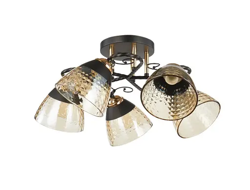 Люстра декоративная VALESO V 6217-5 BK+FG - фото 2