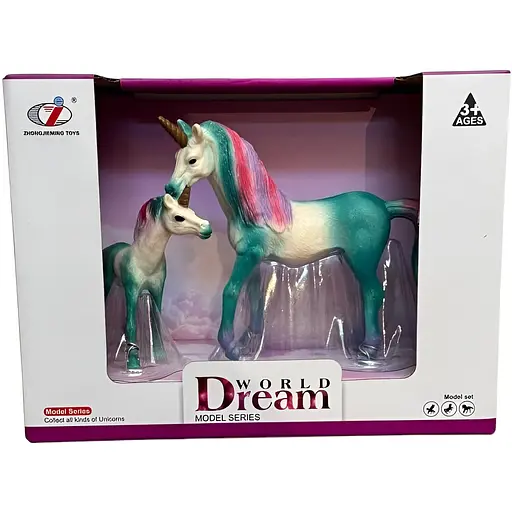 Набор Dino Toys Dream World Единорог Y9 зеленый 2 шт. (Q9899-Y9-2)