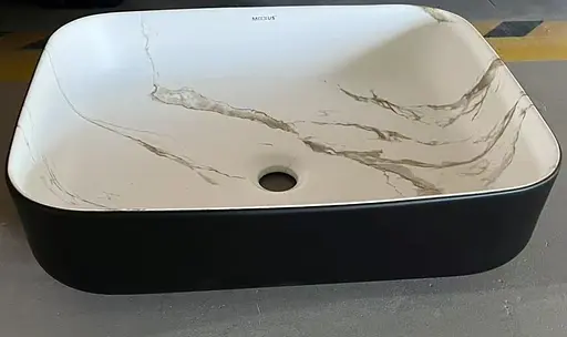 Умивальник накладний Mixxus Premium Diverse-0110 marble-Black 500x390x130 мм MP6517, Мармур - фото 4