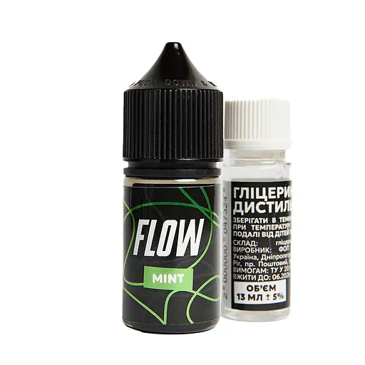 Набор компонентов для самозамеса солевой заправки FLOW 30 мл Mint Мята, 0-50 мг (17229)