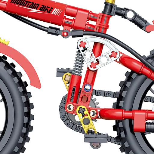 Конструктор велосипед ZHEGAO MOUNTAIN BIKE  гірський 235 деталей - фото 4