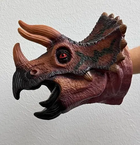 Іграшка на руку Dino Toys Трицератопс (Q9899-780) - фото 2