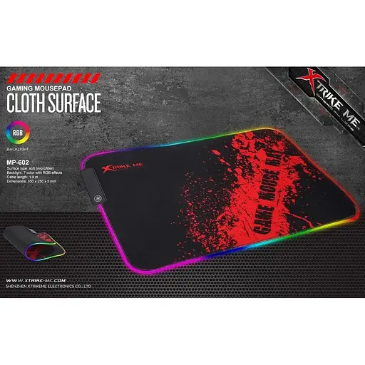 Игровая поверхность Xtrike ME MP-602 RGB коврик с подсветкой - фото 6