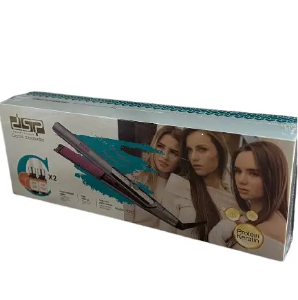 Випрямляч для волосся DSP 10265 з керамічним покриття з LED дисплеєм Сірий - фото 7