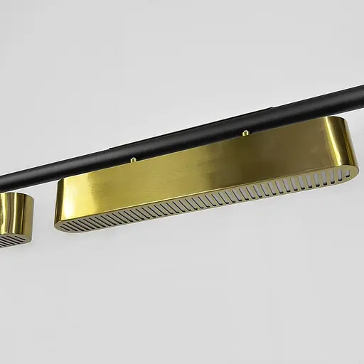 Удлиненный светильник на 2 латунных модуля длиной 100 см | Ст. NO6-1000 Line F - фото 6