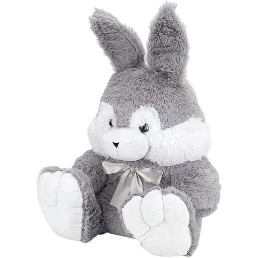 Мягкая игрушка Зайка 100 см Серый - фото 1