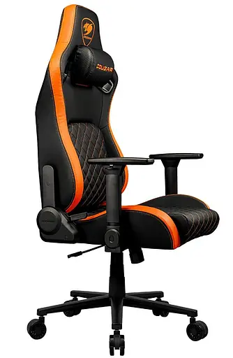 Игровое кресло Cougar Defensor Black Orange (DEFENSOR) - фото 4