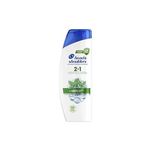 Шампунь Head & Shoulders 2 в 1 Проти лупи Свіжість ментолу 625 мл (8700216305372)