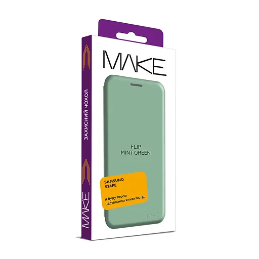 Чехол-книга Make Samsung S24 FE Flip Mint - фото 2