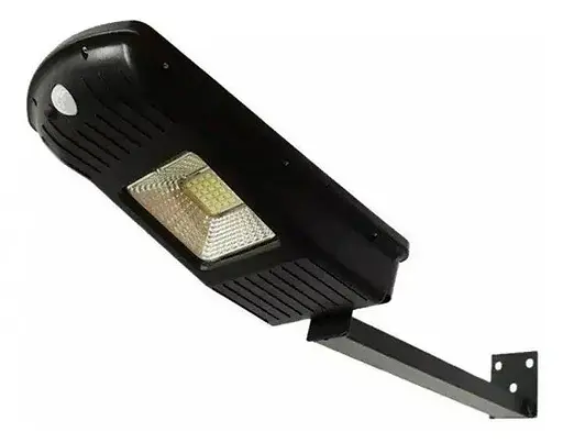 Вуличний вологостійкий ліхтар світильник сонячний Сclamp СL-110 з датчиком руху 30W Чорний - фото 2