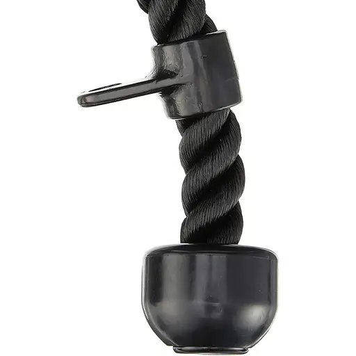 Канат для тяги York Fitness подвійний хват на трицепс з обертовим підвісом, хром - фото 2