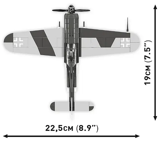 Конструктор дитячий літак Focke-Wulf Fw 190 F-8 COBI 5871 - фото 6