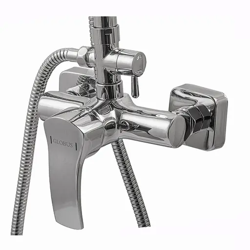Душова система Globus Lux GLQU-0077, Хром - фото 2