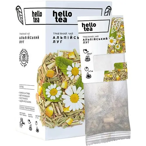Чай трав'яний Hello Tea Альпійський луг 20 шт - фото 1