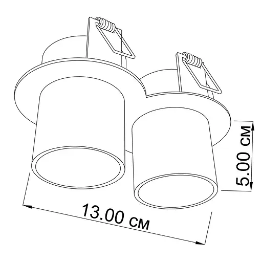 Врізний точковий світильник Imperium Light Vardo 21025.01.01 - фото 2