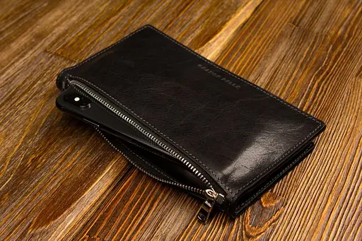 Женский кожаный кошелек Grande Pelle 20х10х2 см acs0024486 - фото 5