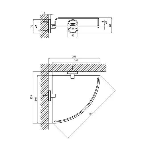 Полка Lidz (CRG)-114.10.01, Белый матовый - фото 2