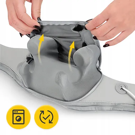 Накидка-масажер 4FIZJO Shiatsu Evo+ для шиї та спини, акумуляторний Grey (P-5905973404150) - фото 11