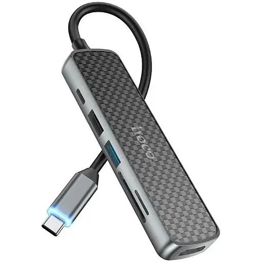 Хаб порт реплікатор Hoco Usb-C PD HB24 Easy display multi-F adapter - фото 1