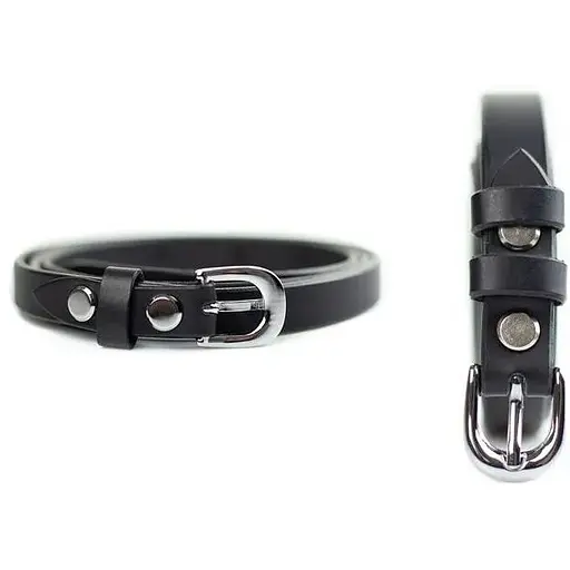 Женский кожаный ремень The Wings 15 мм черный - фото 2